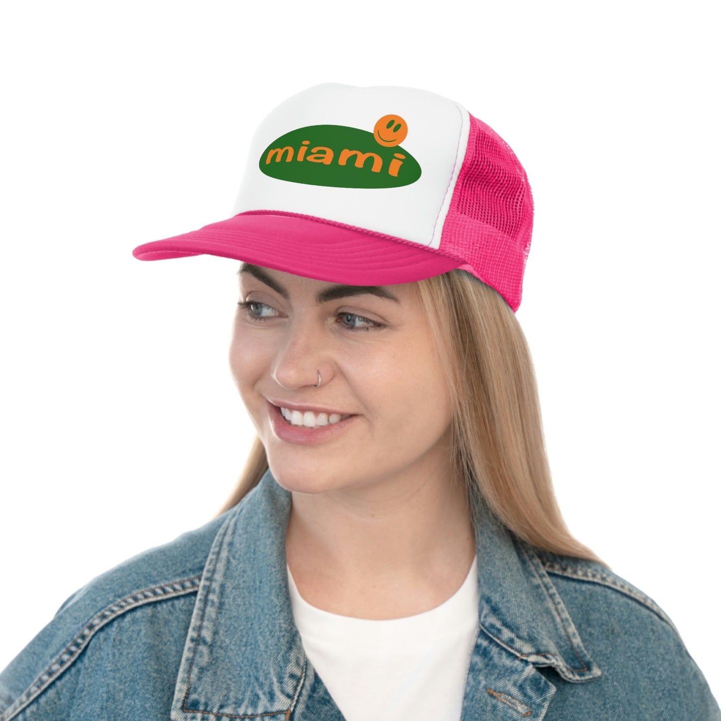 Custom College Trucker Hat - UMiami