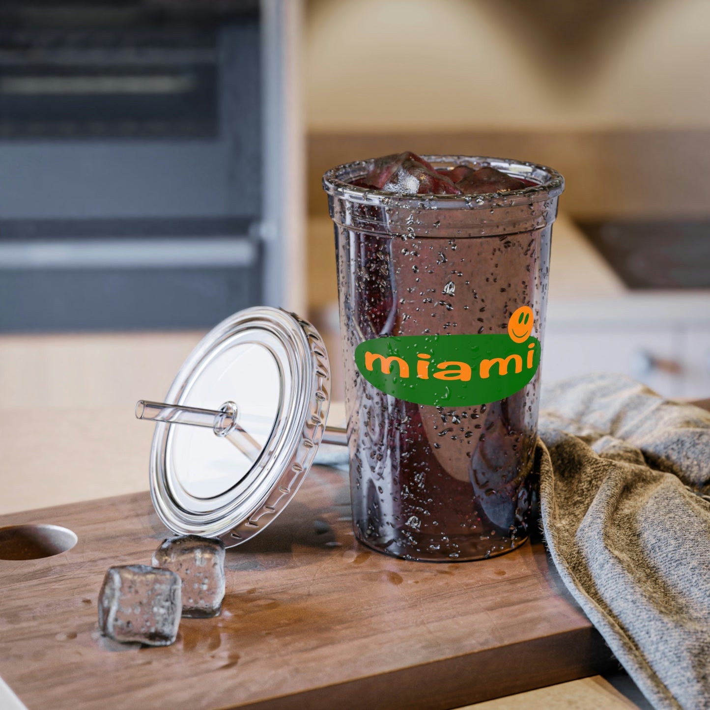Custom College Acrylic Cup - UMiami