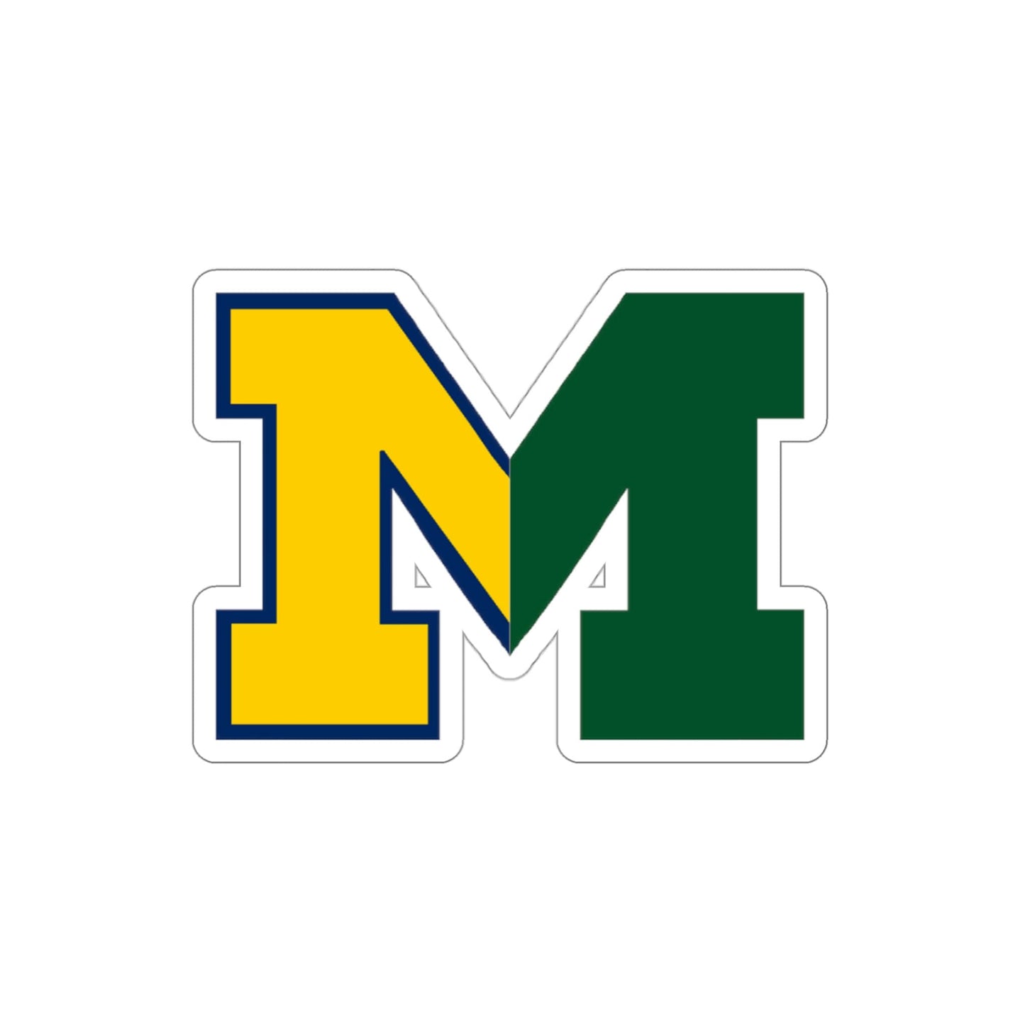 House Divided Sticker - Michigan (UMich x Michigan State)