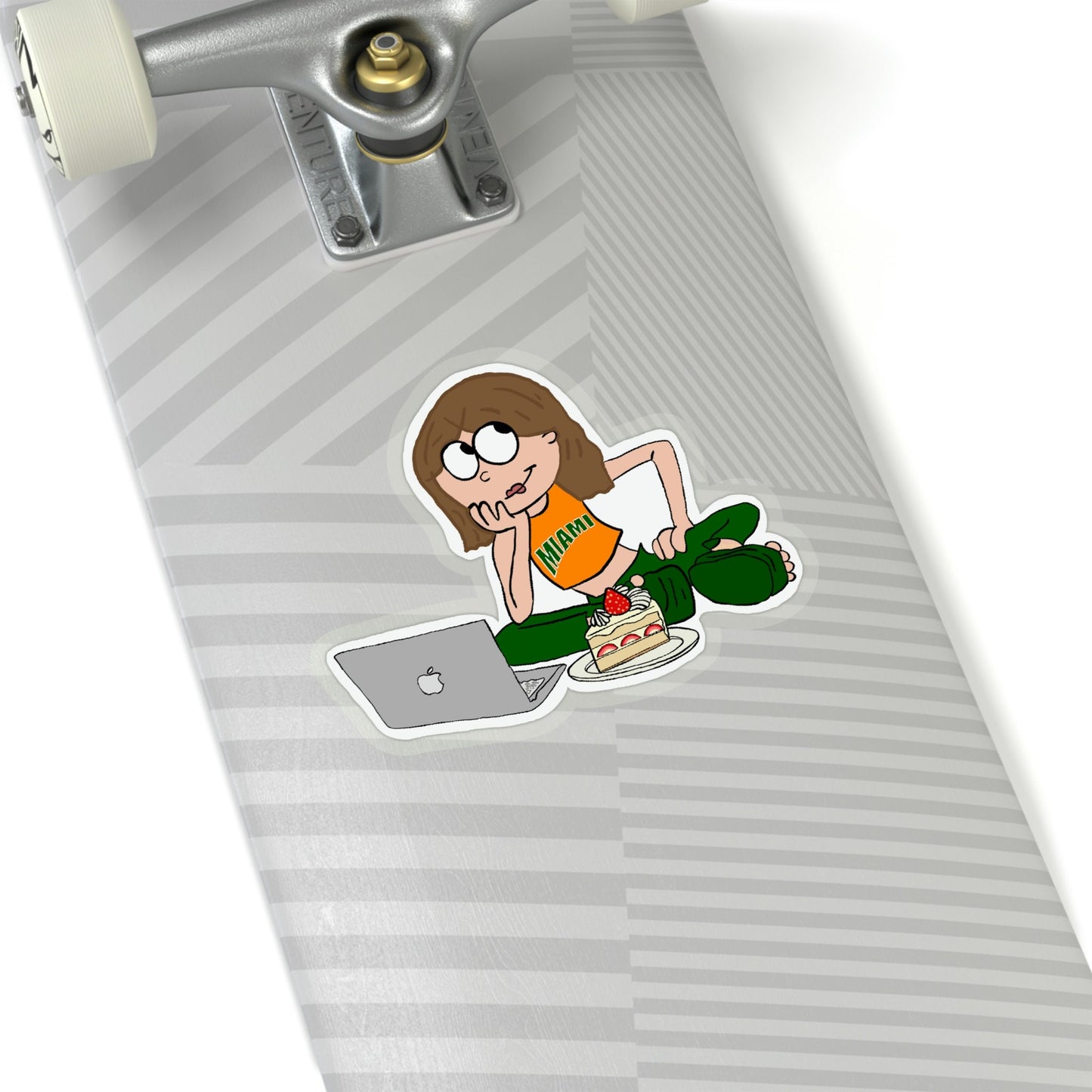 Custom College Stickers - UMiami Lizzy McGuire Inspired