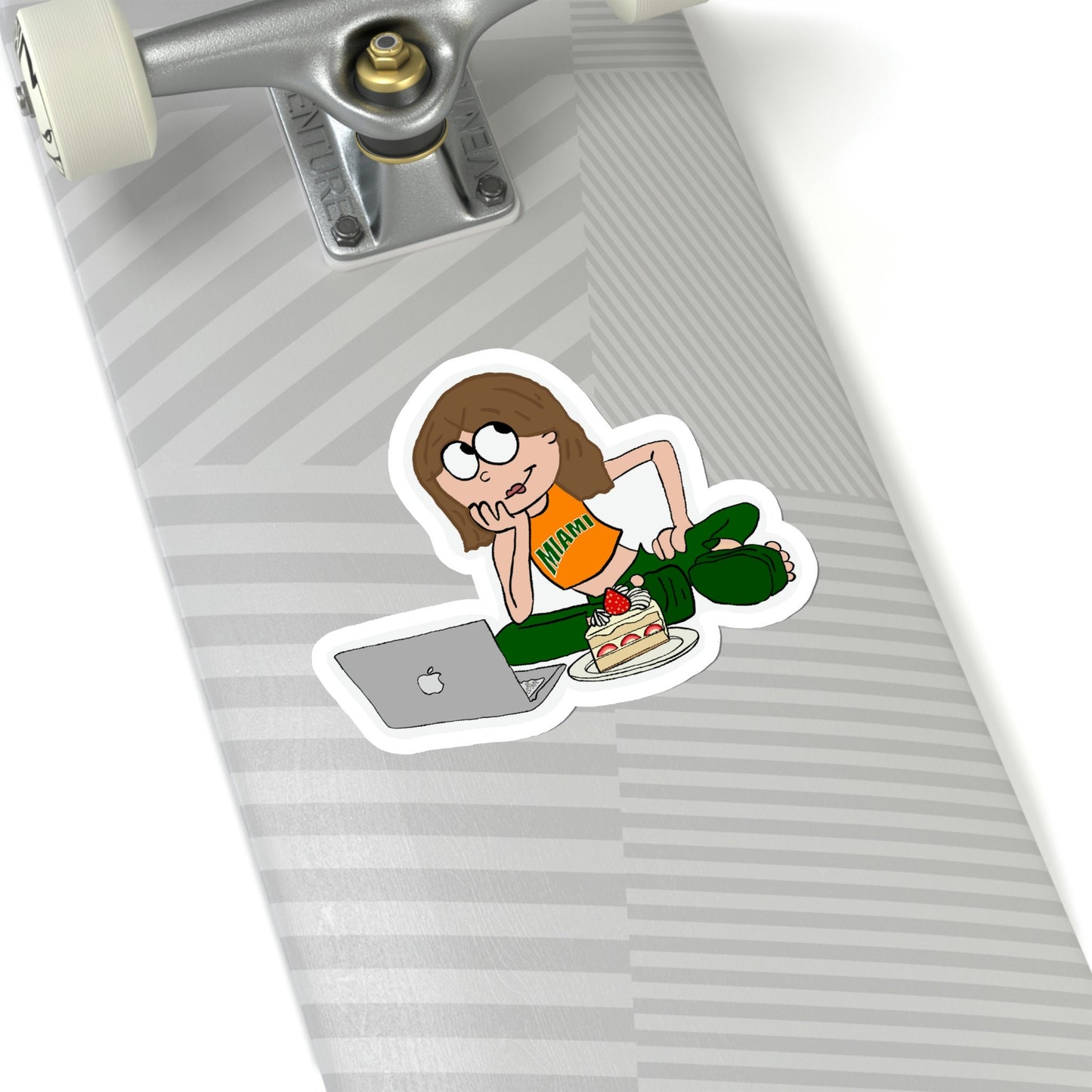 Custom College Stickers - UMiami Lizzy McGuire Inspired