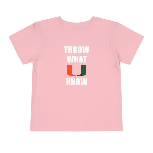 Baby Tee - Throw What U Know (UMiami)