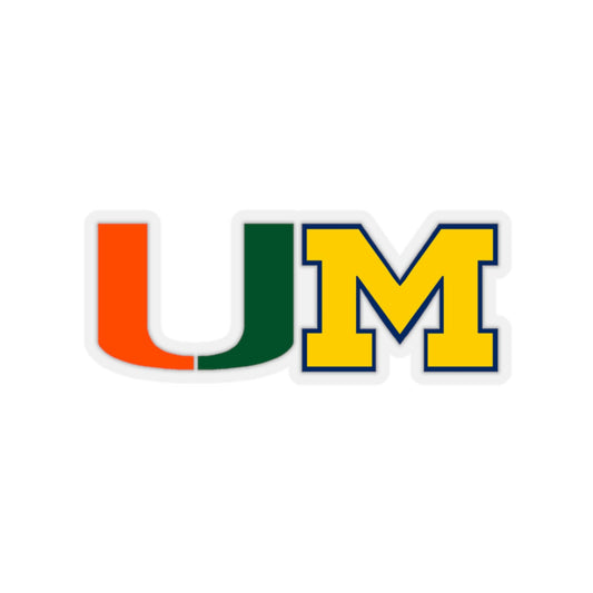 House Divided Sticker - UM (UMiami x UMich)