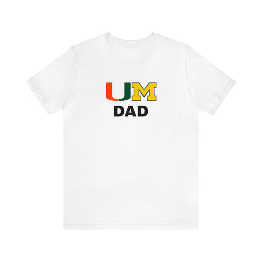 House Divided Tee - University of Miami x University of Michigan Dad (UMiami x UMich)